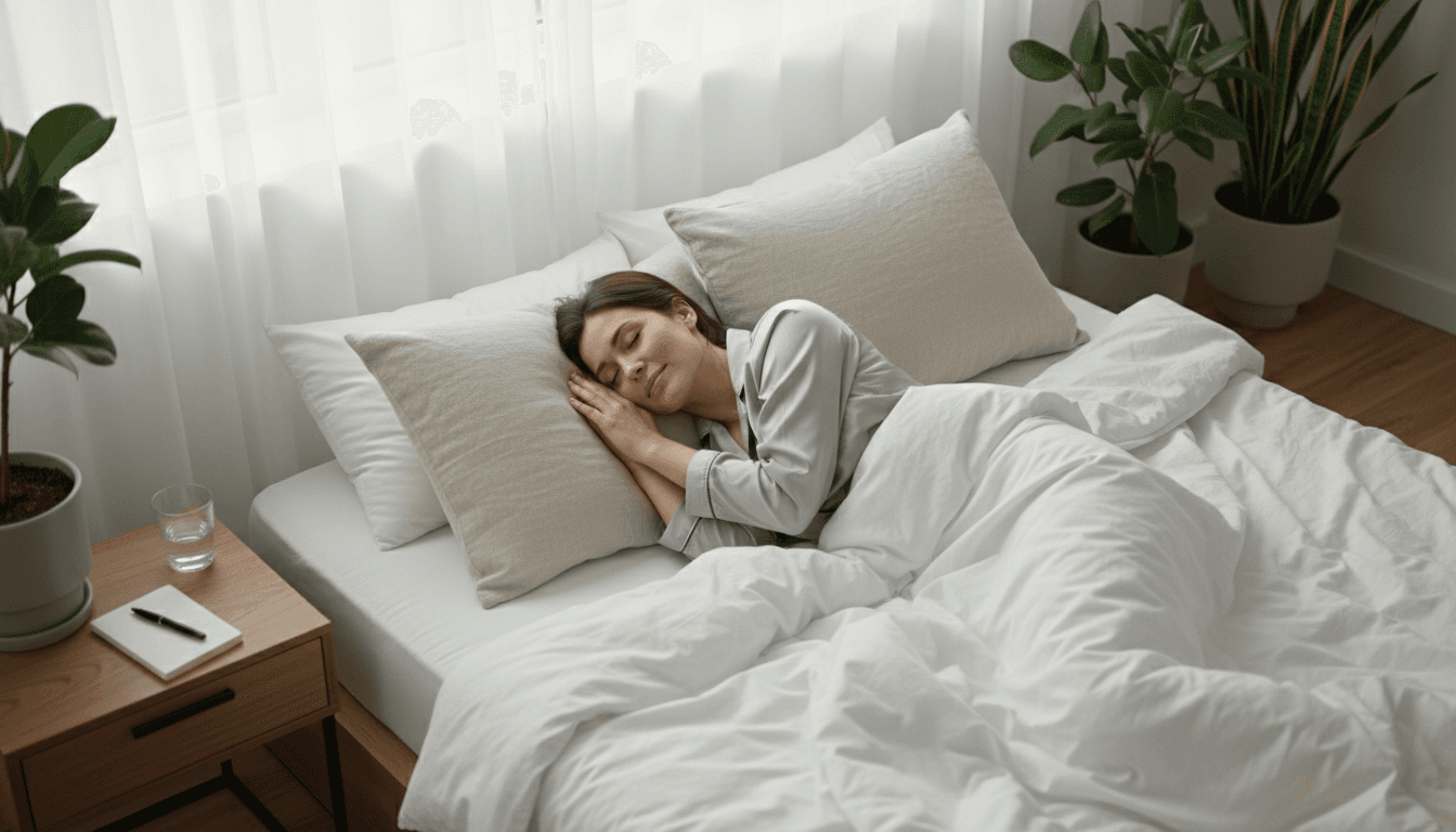 Michelle experiencing better sleep and reduced stress